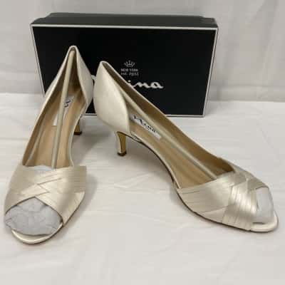 Vima Women's Contesa Shoes Satin Size 10 Ivory RRP$170 