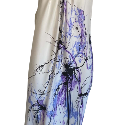 Women's COOPER ST  Size 10 Maxi Dress Blue / Off White / Pattern 