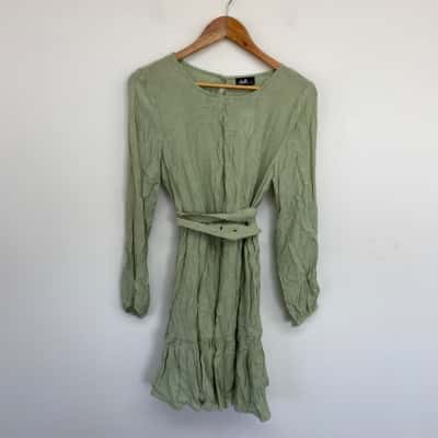 Dotti Green Long SLeeve Mini Dress  Size 10 