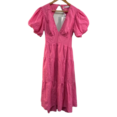 All About May Womens Size 12 Midi Dress Pink  