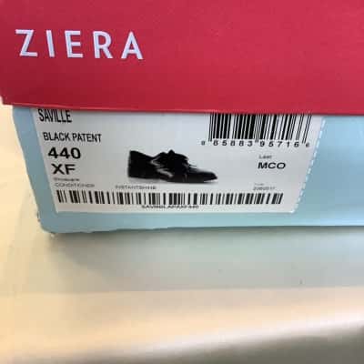In Box Ziera Womens Size 44 XF, AUS 13.5 Saville Monaco Shoes Leather Black Patent