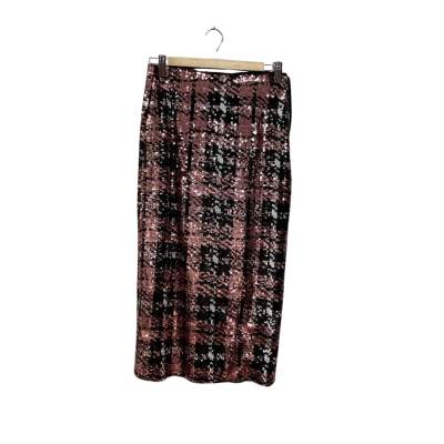 Zara Womens  Size 10 / 8 / S Sequins Midi Skirt 