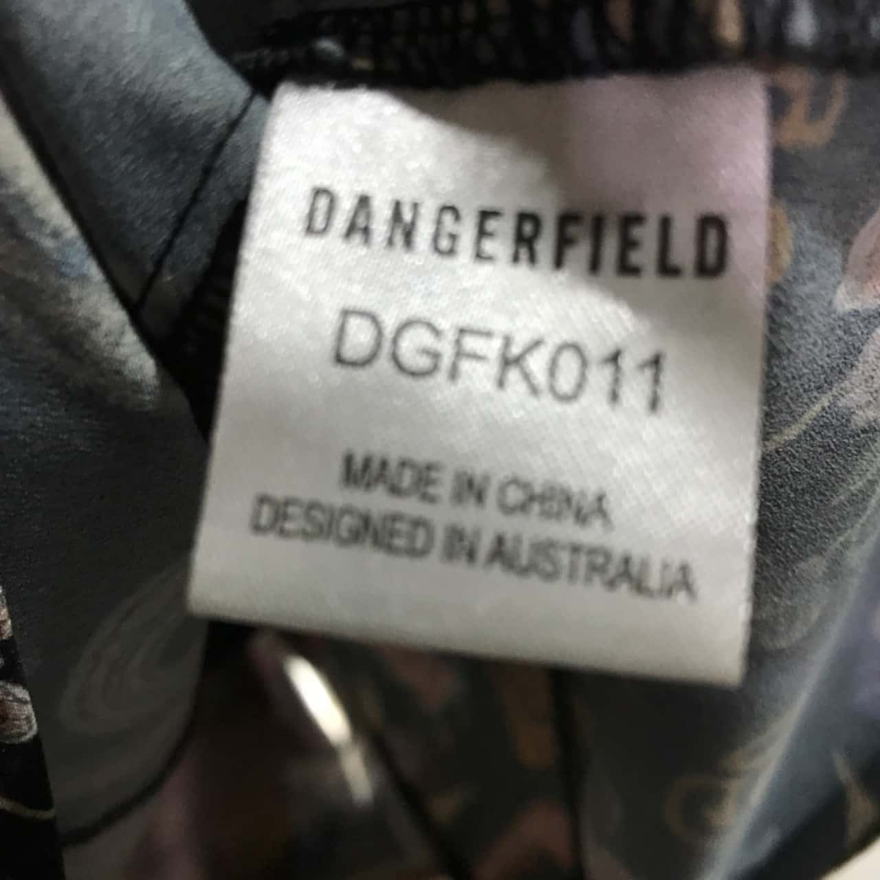 Dangerfield Womens Size 16 Black / Pattern (s)