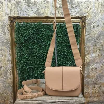 Seed Heritage Womens Cross Body Bag Tan Nude