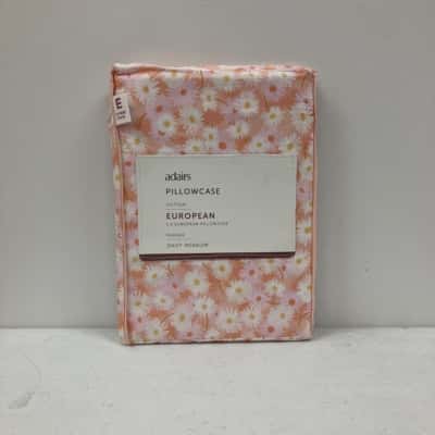 Adairs European Pillowcase ‘Daisy Meadow’ 