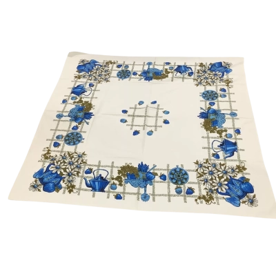 Vintage Tablecloth approximately 120 x 120 cm