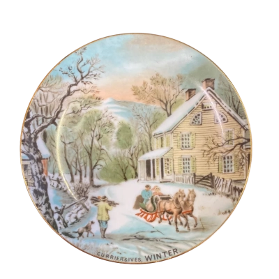 Currier & Ives - Winter plate