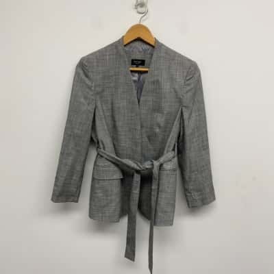 Oxford Grey Belted Blazer Size 12 