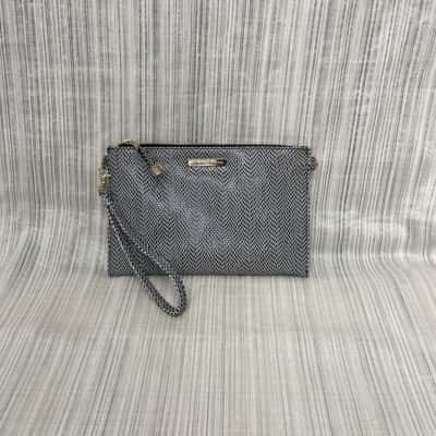 Colette Hayman Classy Black & White Pattern/Wristlet /Bag 