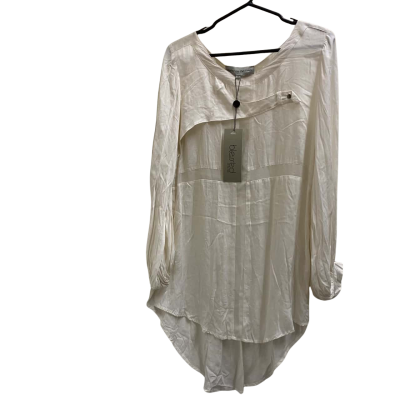  Womens  Size 1 Long Sleeve Top Off White Blessed are the Meek stylish top