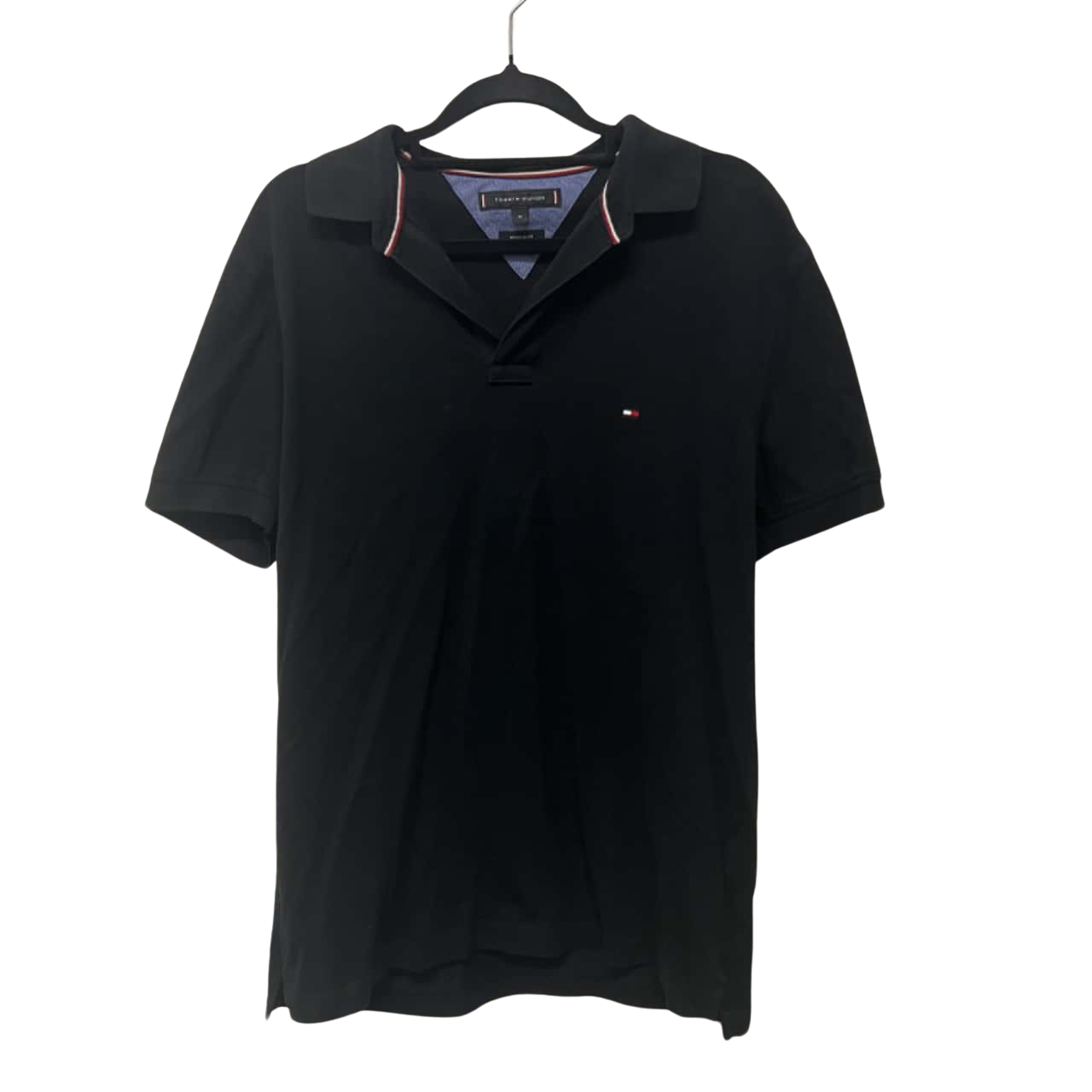Tommy Hilfiger Mens Size M Polos Black (s)