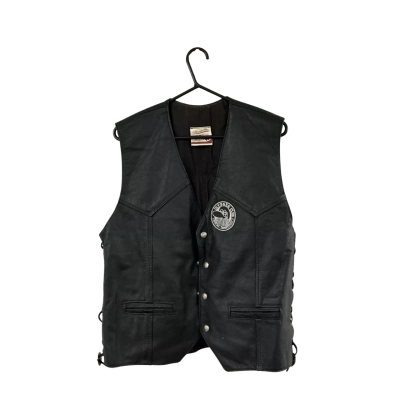 Vintage Mountain Breed Ulysses Club Australian Made Leather Motorcycle Vest