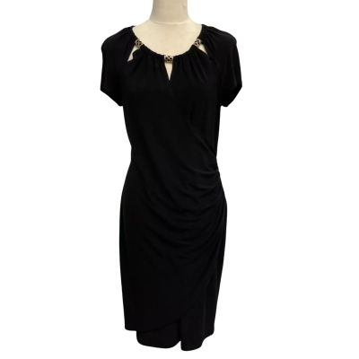 Joseph Ribkoff Women’s Elegant Black Slim Fit Evening Dress Size 12 
