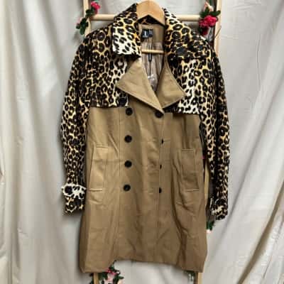  Womens Izabel London Trench Coat Size 10
