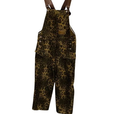Warp+Weft Womens  Size M Overalls Animal print 