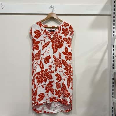 Sportscraft Womens  Size 10 Floral Dress Red / White 