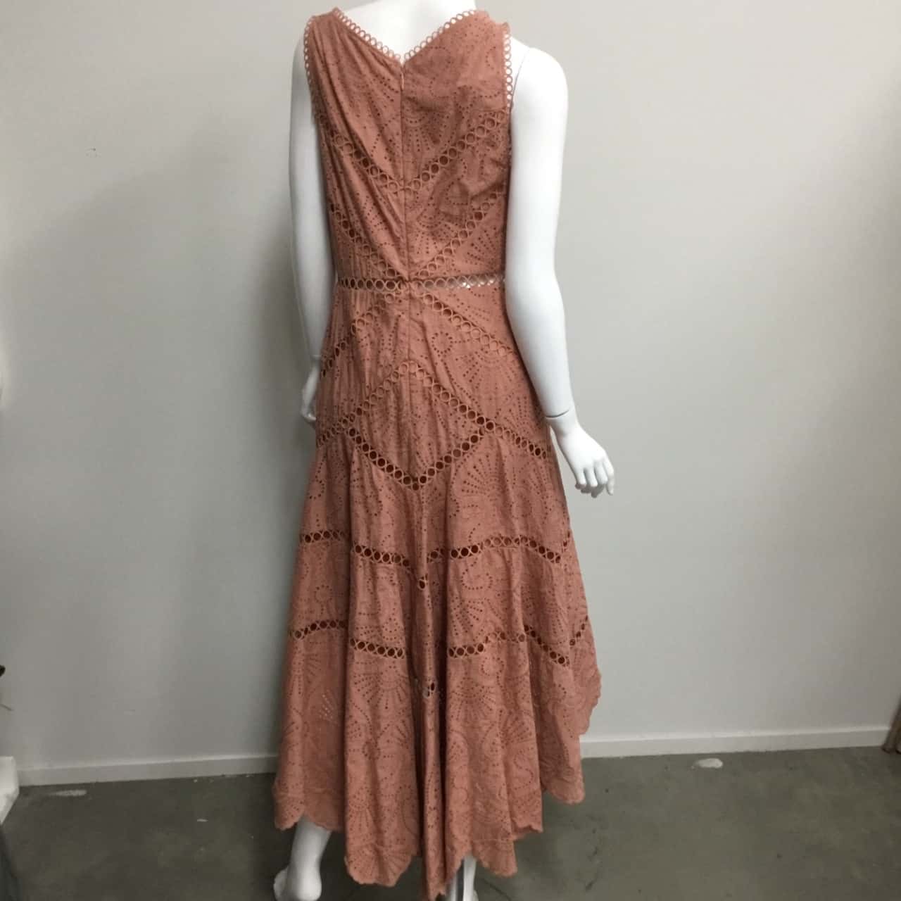 Zimmermann Womens Size 3 Rust Brown Sleeveless Dress (s)