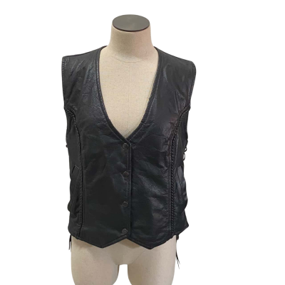 Bikers Gear Australia Leather Vest Size 6