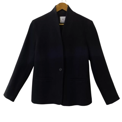 Marcs Womens  Size 14 Australian Merino Wool Blazer Black  