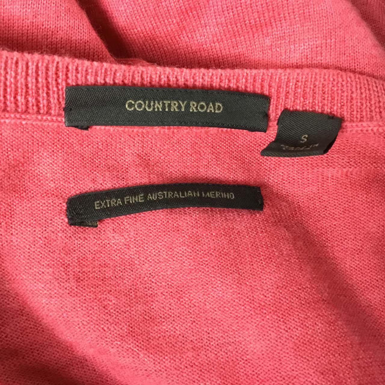 Country Road Watermelon Coloured Jumper Size S(s)