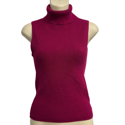 Portmans Size XS Maroon Knit Turtleneck 