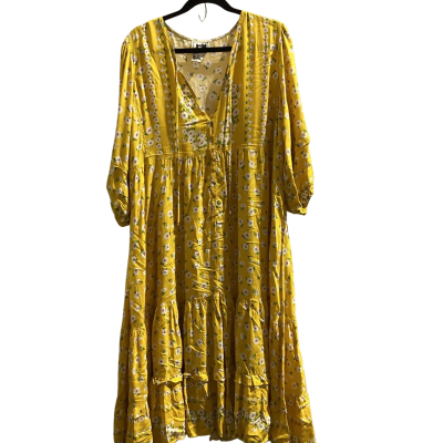 NWOT Spring / Summer Jaase Womens  Size L Floral / Yellow 