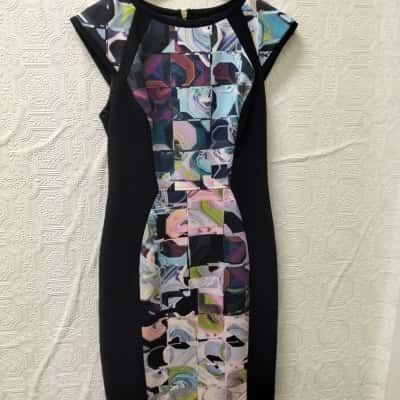 Ted Baker Womens  Size 3 Multicoloured Dress VGUC