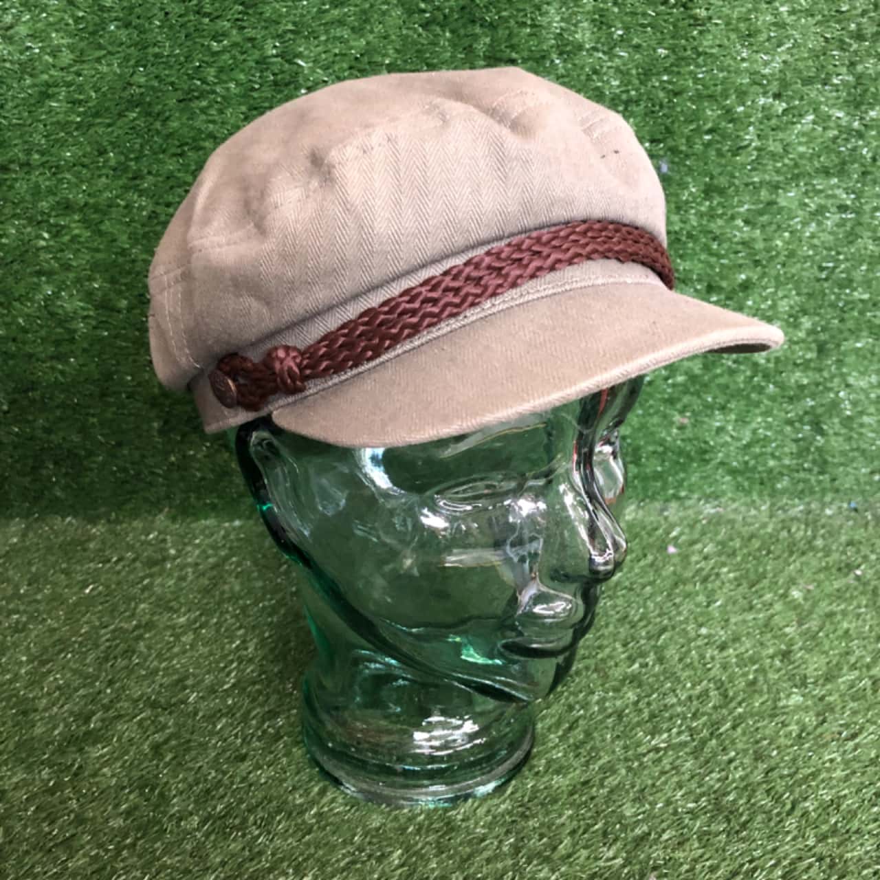 Brixton Tan Cap With Brown Band (Size 7 / M)(s)