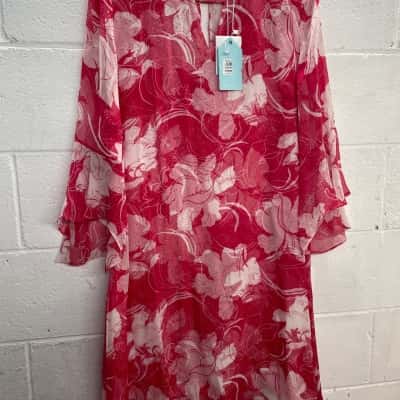 Blue Illusion Womens  Size XL Floral / Pink  / White 