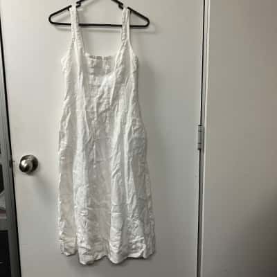 Elka Collective Womens  Size 8 Casual Dress Beige 