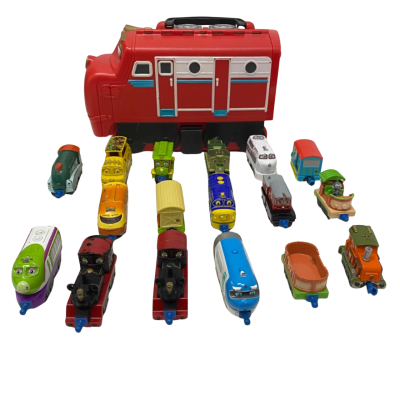 Chuggington Wilson Carry Case With Accompanying Toy Trains