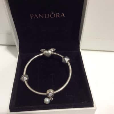 Pandora Womens Charm Bracelet silver