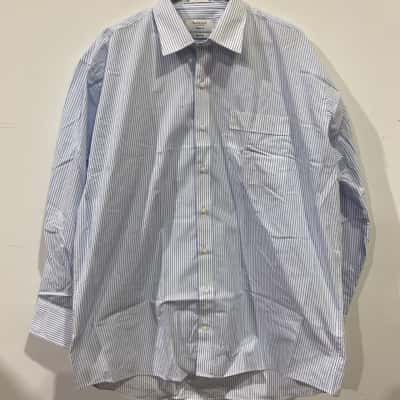 Van Heusen Business Shirt Mens  Size XXL Pinstriped 