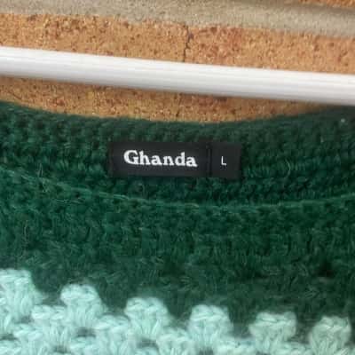 Ghanda Womens  Size L Crochet Vest