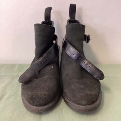 Dr. Martens TERESA Black Suede Ankle Boots – UK 4 / US 6 – Discontinued