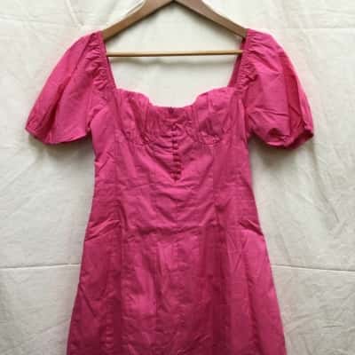 HELLO MOLLY Womens Size 8 Mini Dress Pink  