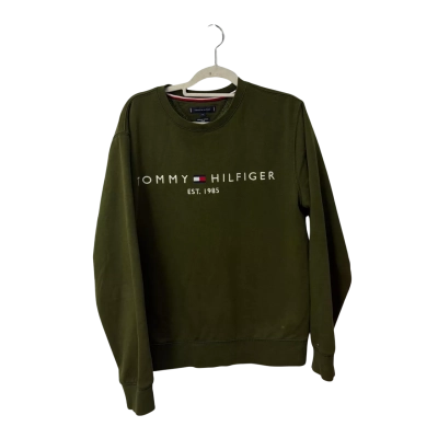 Tommy Hilfiger Mens  Size XL Sweatshirt Green 