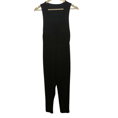 Missguided Womens  Size 6 Short Sleeve Jumpsuit Black  