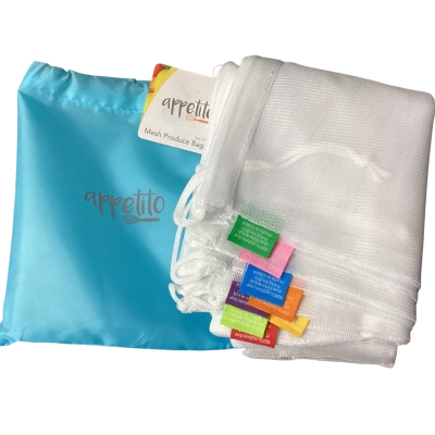 Appetito Mesh Produce Bags Set of 8