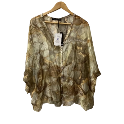 Vera May Womens  Size S 3/4 Sleeve Shirt 