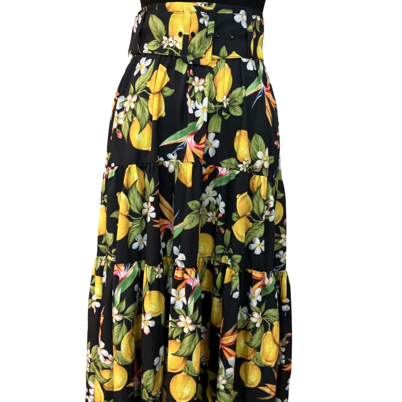 Jupe Etcetera Taille 8 - Motif Floral, Avec Poches Avant Et Pli, En Coton/poly/spandex