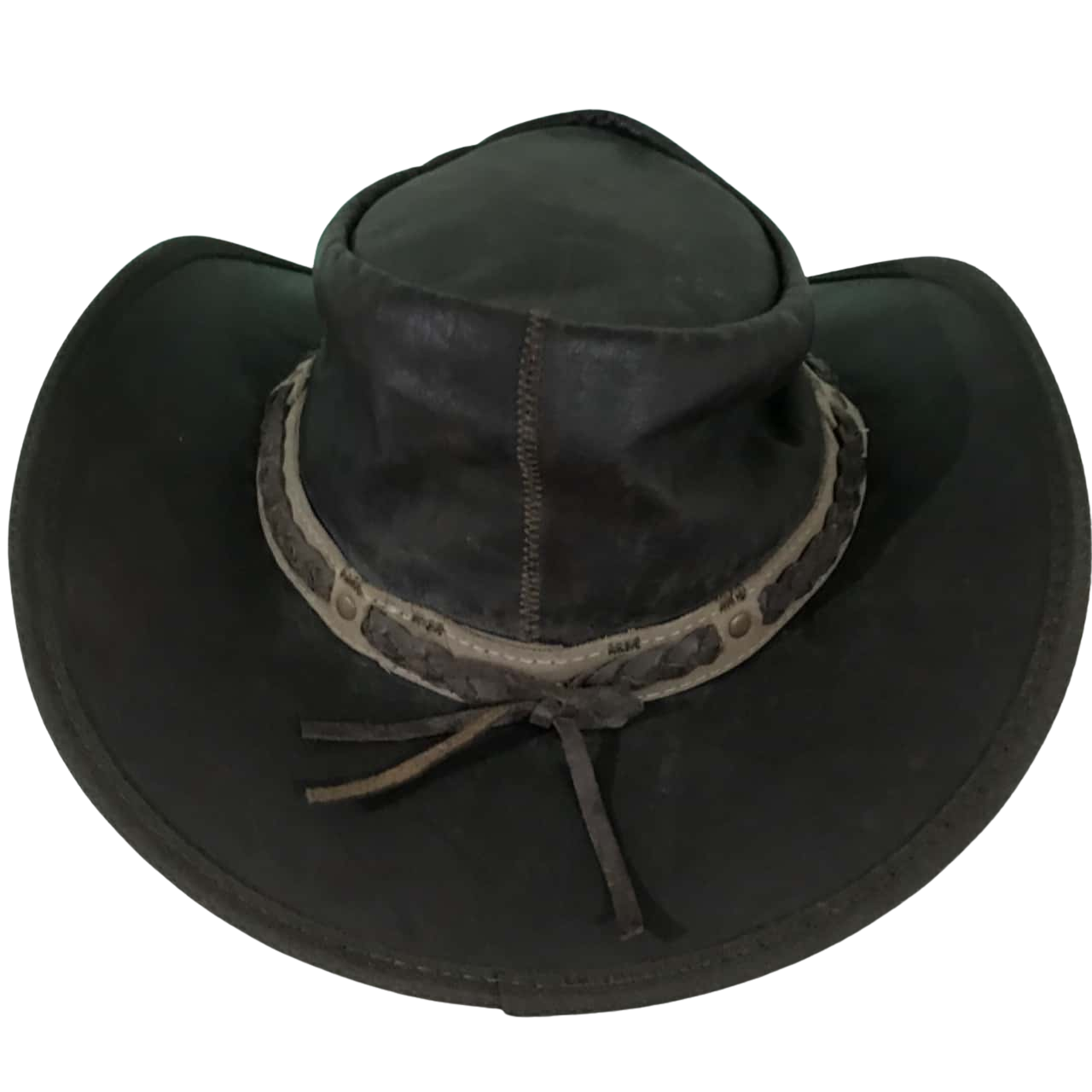 Barmah Mens Size L Brown kangaroo Leather Hat Country Style