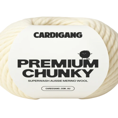 NEW - Cardigang Everyday Chunky Acrylic Yarn Cloud White