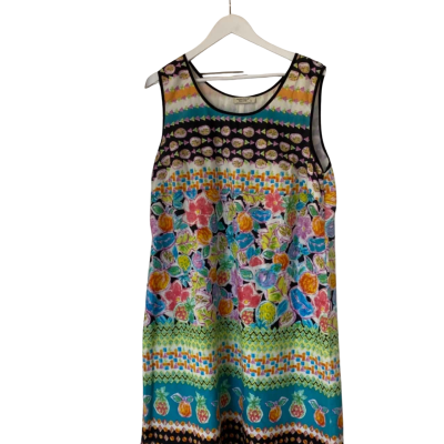 Orientique Womens  Size 18 Sleeveless Dress  Multicoloured 