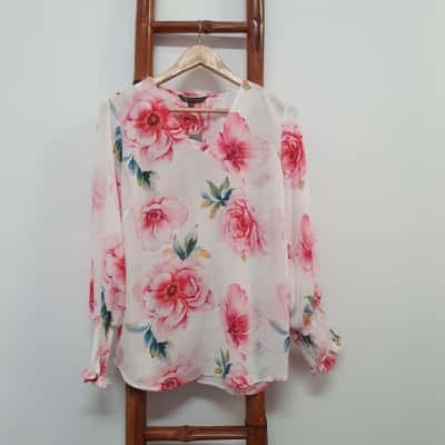 Liz Jordan Women's Size 14 Floral Top - New With Tags