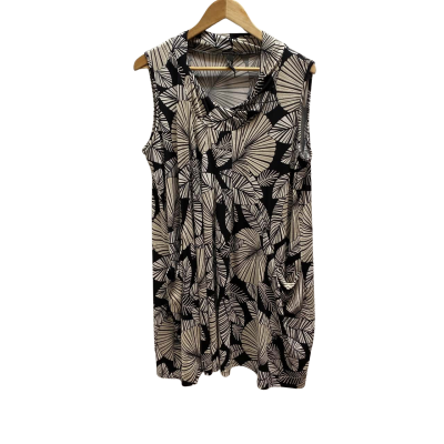 TS Womens  Size S Black Pattern Dress