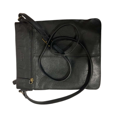 Black Leather Margot Cross Body Womens Bag