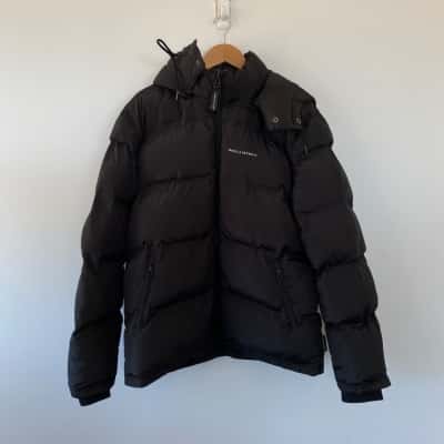 Muscle Republic Black Sideline Puffer Jacket Size XL 