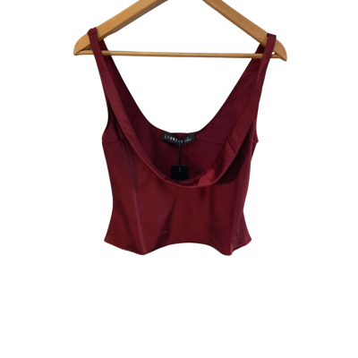 BNWT Lioness Womens Burgundy Size S Sleeveless Top 