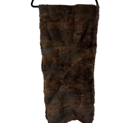 Real Fur Brown shawl